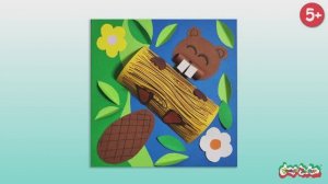 Бобер-путешественник от Каляки-Маляки! 🪵✨ Делаем поделку с усатым строителем, плывущим по реке!