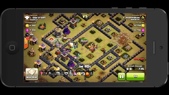 Clash of clans: TH9 GoWiWi VS Epic fail disconnect = 99% смотреть онлайн