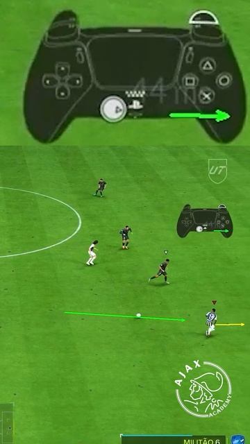 ПРИЕМ МЯЧА С ПРОБРОСОМ НА ХОД в EA FC 24 #shorts смотреть онлайн