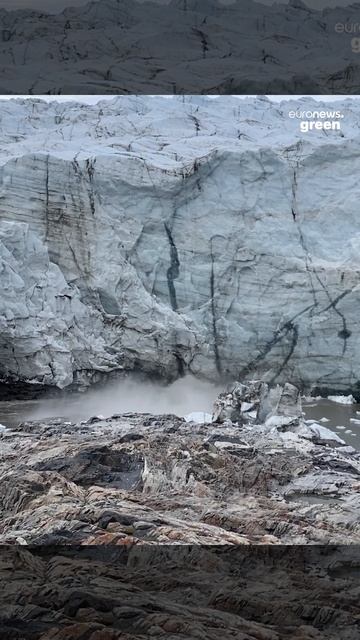 Watch as a huge chunk of Greenland's Russell Glacier breaks off смотреть онлайн