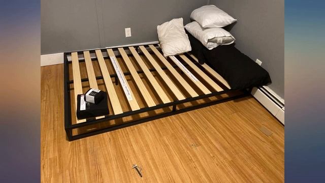 ZINUS Joseph Metal Platforma Bed Frame // Mattress Foundation // Wood Slat Support review смотреть онлайн