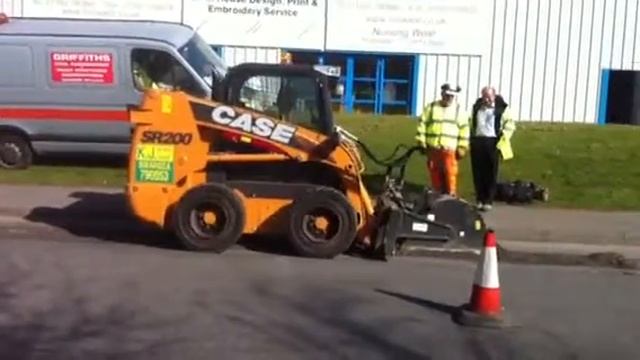 Case SR200 Skid Steer Fitted with A Universal AP400 Planer