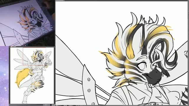 Canvas Swap Zine Vol 2 Cover Speed Paint