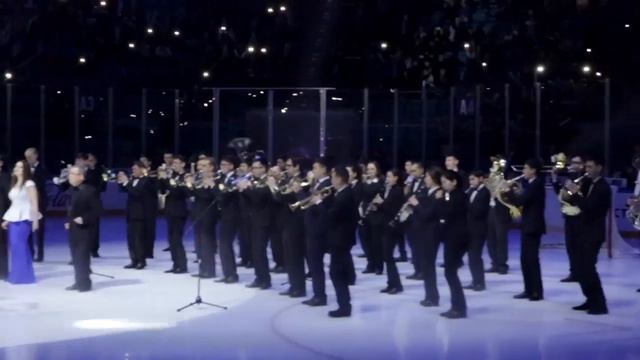 Перфоманс оркестра на матче "Барыса" смотреть онлайн