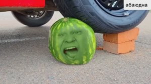 МАШИНА 🚗 ДАВИТ 🙉ПРОДУКТЫ 🍉🥨🍕🍦🎂🥟🍺#топ