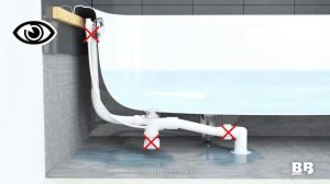 Установка ванны BLB на металлические ножки с клейкой основой