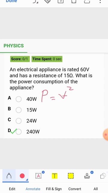 Basics physics. calculator of power of electrical appliance #physics #jamb смотреть онлайн
