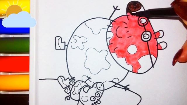 Peppa Pig //Peppa Pig and Family frolic in the Puddle//Свинка Пеппа и Семья резвятся в Луже смотреть онлайн