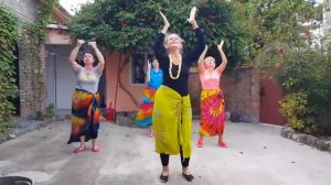 Гавайские танцы - Хула. "Сотворение мира". Фестиваль массажа  в Коктебеле, 2016 год