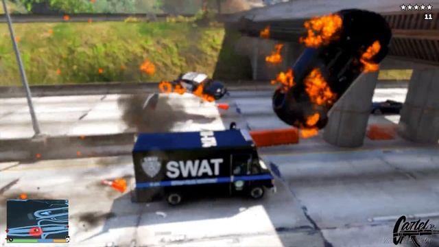 GTA 5 - Stealing SWAT Heavy Vehicles with Franklin! (Real Life Cars #53) смотреть онлайн