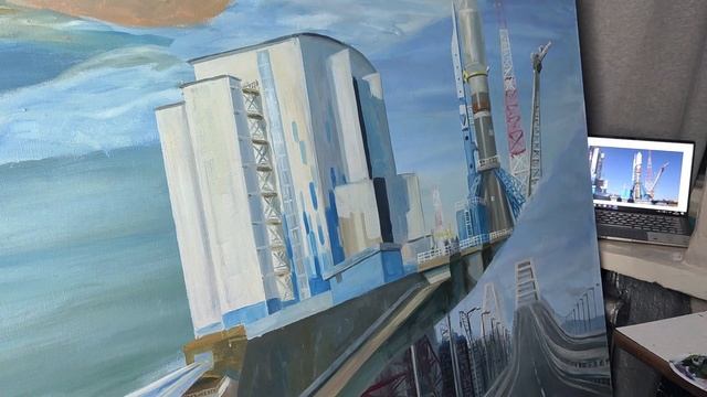 ОГРОМНАЯ КАРТИНА за 1 МЕСЯЦ! Как я рисовал картину больше ДВУХ метров масляными красками на холсте смотреть онлайн