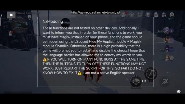 Honkai Star Rail cheat for android, speedhack, peeking, etc. Game guardian script.