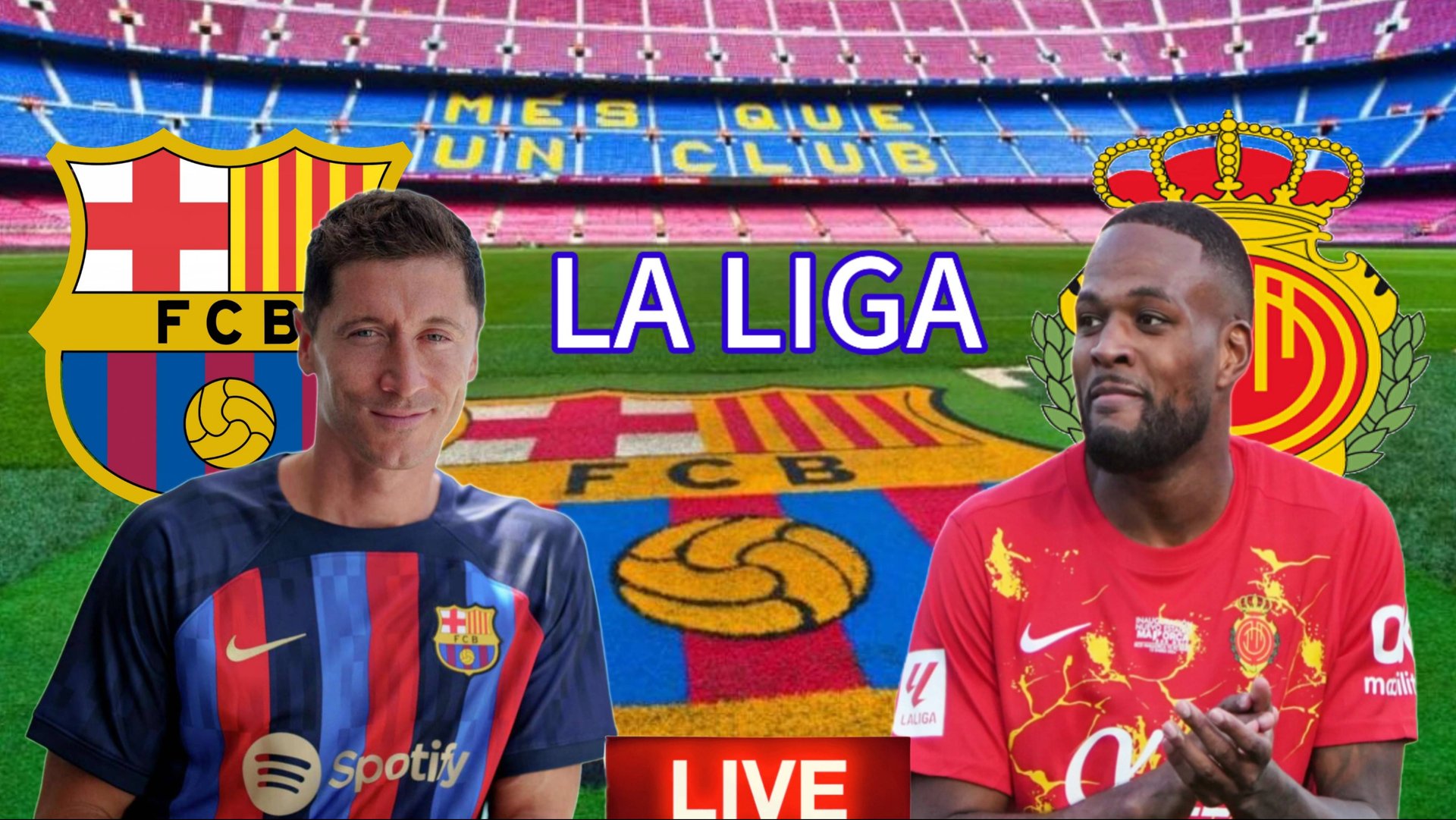 ФУТБОЛ ЧЕМПИОНАТ ИСПАНИИ LA LIGA. БАРСЕЛОНА - МАЛЬОРКА.  ПРЯМАЯ ТРАНСЛЯЦИЯ