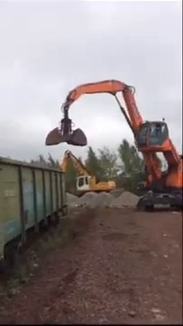 Грейфер для сыпучих материалов Exten Exteifer H 1,2 м3 на DOOSAN DX210WA смотреть онлайн