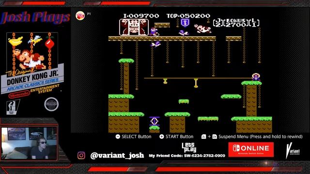 Josh Plays Donkey Kong Junior (NES) | Session 4: 92,200 Point Run! смотреть онлайн