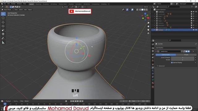اصول مقدماتی بلندر ( مدلسازی قسمت 21 ) مدلسازی بطری شیشه مکعبی Blender 2.9X смотреть онлайн