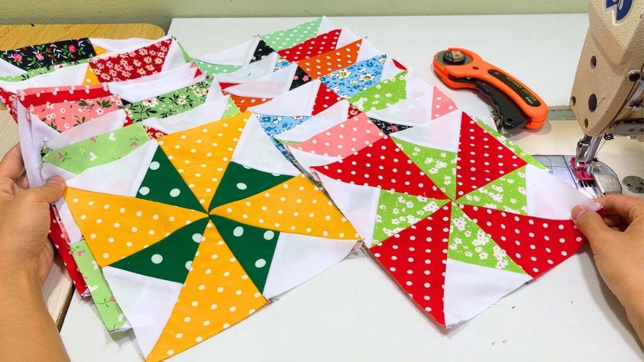 Как превратить сотни квадратов в одеяло! Лоскутные узоры для начинающих. смотреть онлайн