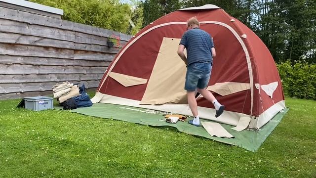 Pitching video Karsten 350 inflatable dome tent смотреть онлайн