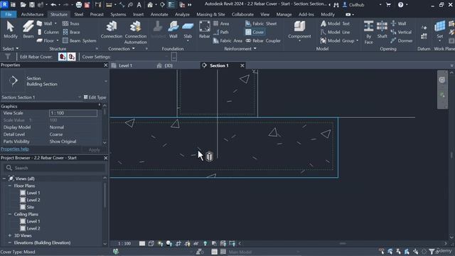 2.2. Flexible way of providing the rebar cover in Revit смотреть онлайн