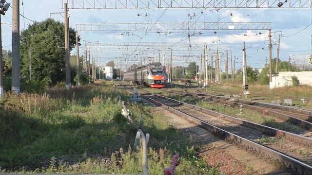 Электропоезд ЭП2Д-0068 ЦППК станция Тучково смотреть онлайн
