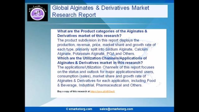 Alginates & Derivatives Market Expects Global Rapidly Growing Power Needs to be Key Growth Driver смотреть онлайн