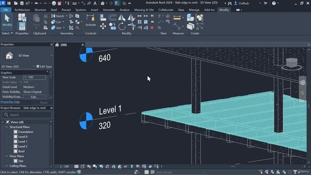 1.20. Joining the slab edge смотреть онлайн