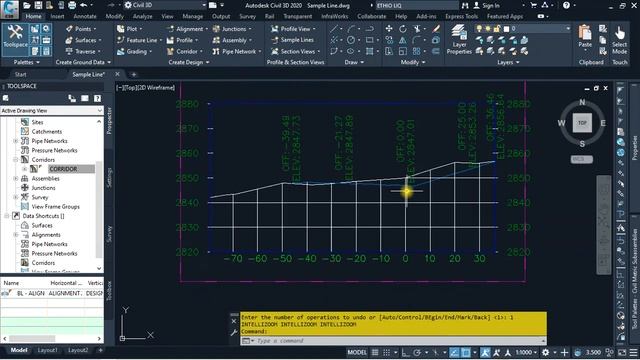 4B Civil 3D Complete Tutorials in Amharic Ethio LiQ What is Section and How to Create section vie смотреть онлайн