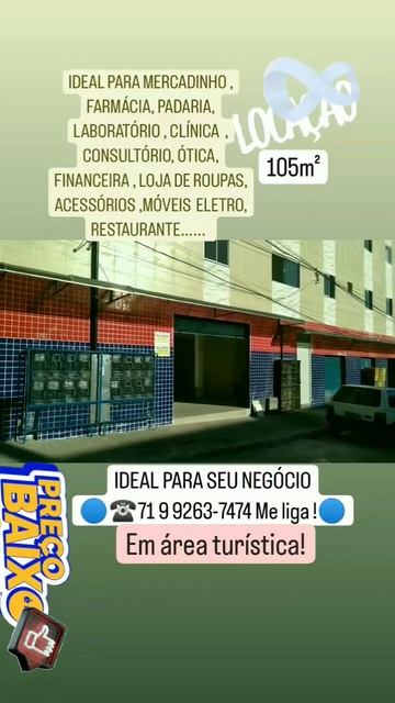 Aluguel loja térrea em Itapuã, Salvador -BA ☎️ 71 9 9263-7474 #imoveisbrasil #imóveisemItapuãBa смотреть онлайн