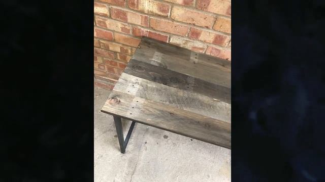 Home Office Desk with Brown Reclaimed Pallet Boards смотреть онлайн