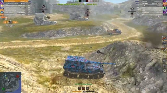 Ferdinand | 4039 урон | 5 уничтоженных танка | World Of Tanks Blitz |  Eshalon8800 (LZ-18)