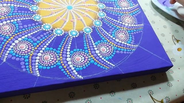Dot painting mandala. Acrylic Painting. смотреть онлайн