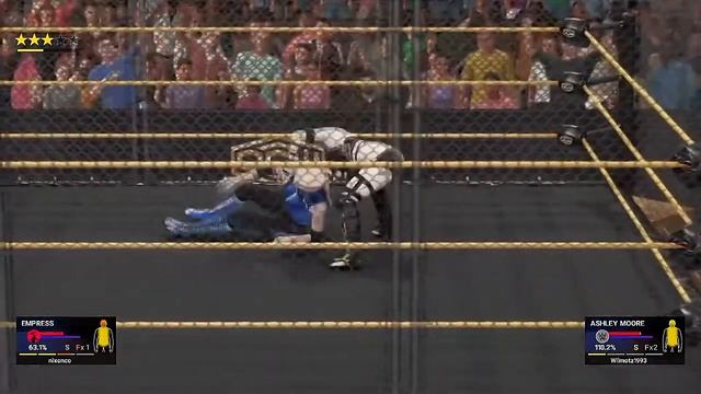 WWE 2K: OCW 15 - (Steel Cage) Ashley Moore vs Empress (w/commentary)