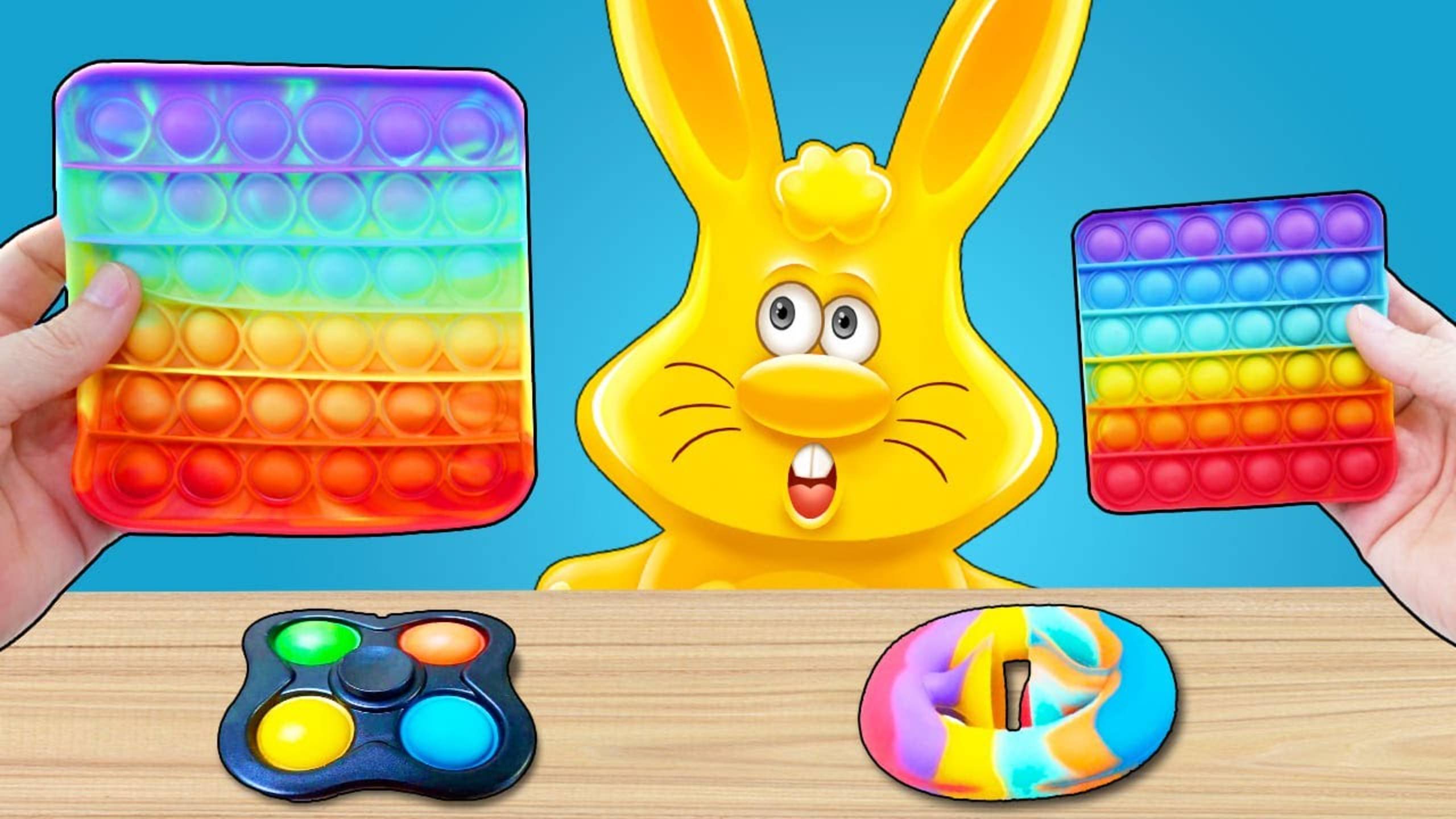 КАК СДЕЛАТЬ ОГРОМНЫЙ POP IT ИЗ МАЛЕНЬКОГО ДЛЯ ЖЕЛЕЙНОГО ЗАЙЦА ХАРИТОНА ЭКСПЕРИМЕНТ