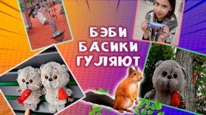 БЭБИ БАСИКИ ГУЛЯЮТ С ХОЗЯЙКОЙ И УВИДЕЛИ БЕЛКУ😻😺😸🤓  ВЛОГ С БЭБИ БАСИКАМИ И ПОЛИНОЙ