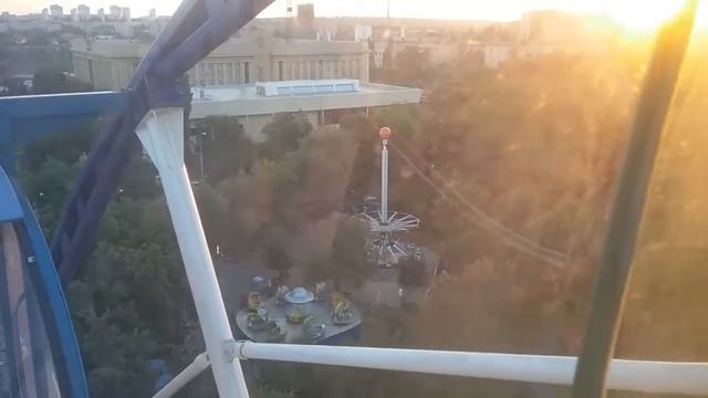 Волгоград с высоты Колеса обозрения (17.08.2017) смотреть онлайн