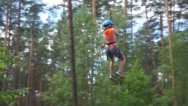 Лагерь Dreamcamp. ОЛ "Горизонт" 2-я смена. 3-й день. Веревочный городок. смотреть онлайн