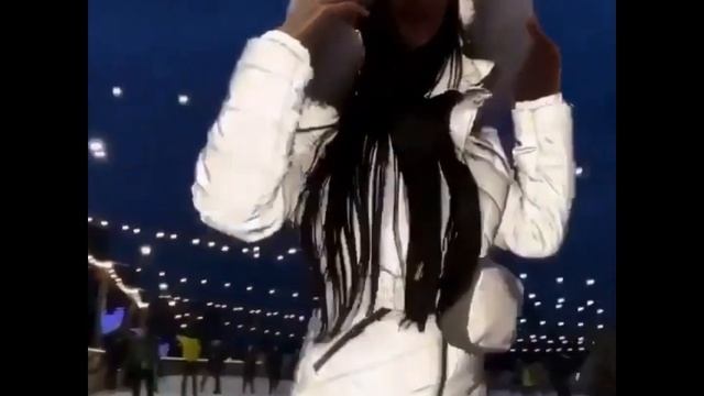 Cheerful girls in winter + ski overalls. Winter ski overalls. Modern attractive walking or ski suit смотреть онлайн