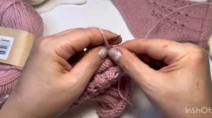 Носки спицами, ажурные с рюшами