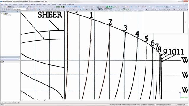 PART 1 Creating Hull Form from LinesPLan using Maxsurf ship design software смотреть онлайн