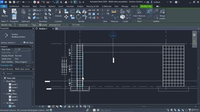 4.5. Custom multi rebar annotation in Revit смотреть онлайн