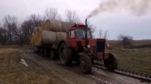 МТЗ-82 проходимость по грязи с прицепами