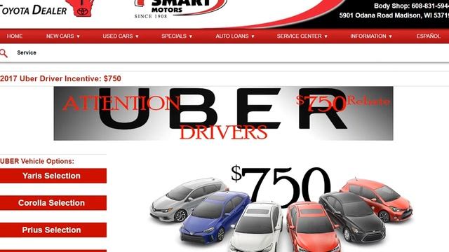 Smart Motors Toyota UBER Cash - Madison WI смотреть онлайн