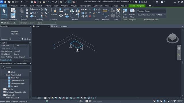 2.4. Arranging the views in Revit смотреть онлайн