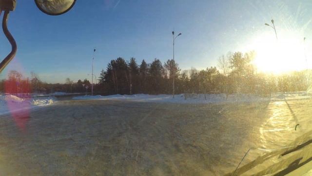 Таймлапс с обратной дороги из Комсомольска-на-Амуре смотреть онлайн