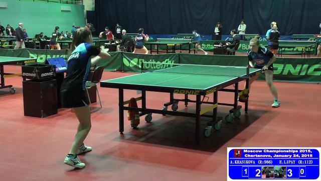 Анна КРАСИКОВА - Елизавета ЛИПАЙ Настольный теннис, Table Tennis смотреть онлайн