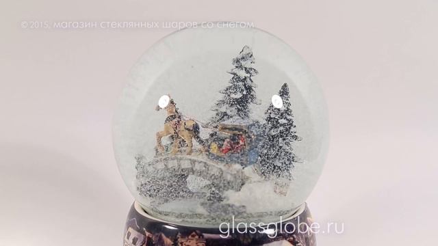Снежный шар Прогулка в зимнем парке смотреть онлайн