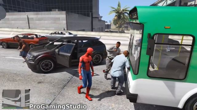 Spider-Man Crazy Jumps in GTA 5 смотреть онлайн