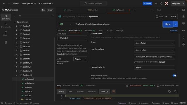 155 Client credentials grant type flow demo in eazybank смотреть онлайн