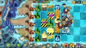 Уровень -27, Заледеневшие пещеры, Растения против Зомби-2