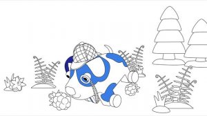 Деревяшки - МАЛИНА - Мультик Раскраска - Учим цвета